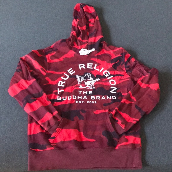 red camo true religion hoodie